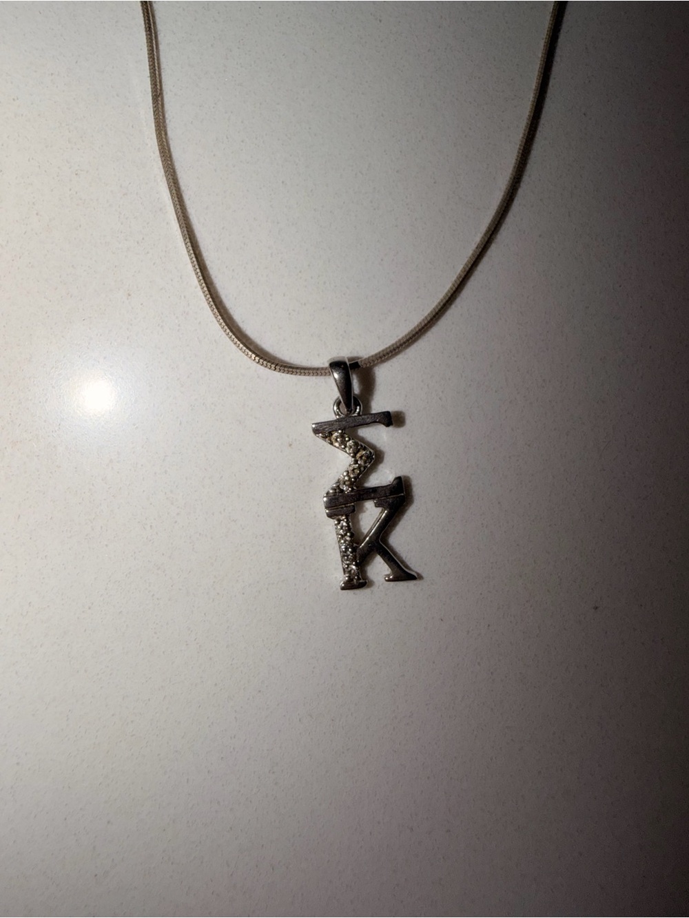Sigma kappa lavalier necklace